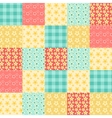 seamless patchwork pattern vector image