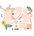 wedding mockup set vector image