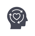 charity glyph icon on white background vector image