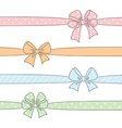 bows and ribbons set vector image vector image