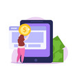 crowdfunding flat icon vector image