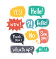 sketch speech bubbles vector image vector image