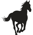 horse silhouette vector image