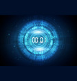 abstract futuristic technology background vector image vector image