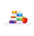 background with books vector image