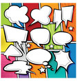 comic bubble speech balloons cartoon vector image