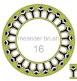 round frame ancient pattern vector image vector image