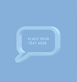 speech icon design element 3d vector image