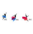 abstract people logo design gym fitness running vector image vector image
