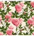 seamless rose pattern vector image