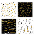 collection seamless pattern designs vector image