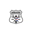simple barbershop logo sign logo design template vector image