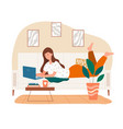 concept freelance work from home vector image