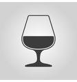 glass with brandy icon symbol flat vector image vector image