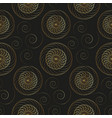golden seamless pattern with spirals and mandala vector image vector image