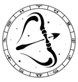 zodiac sign sagittarius vector image