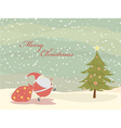 christmas background vector image vector image