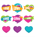 love stickers vector image