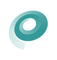 spiral design element vector image vector image