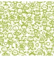 children playing seamless pattern background vector image
