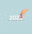 background with the inscription happy new year vector image vector image
