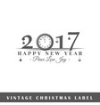 christmas label vector image