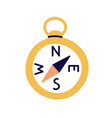 compass magnetic arrow pointing south-west vector image