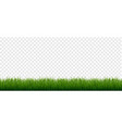 grass border set isolated transparent background vector image vector image