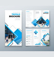 tri fold brochure design corporate business vector image