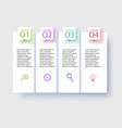 business infographic template design with numbers vector image vector image
