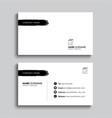minimal business card print template design black vector image vector image