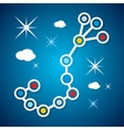 scorpion constellation sign vector image