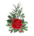 christmas garland vector image