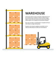 warehouse background template vector image