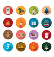 christmas icons vector image