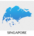 singapore map in asia continent design vector image vector image