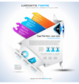 website layout vector image