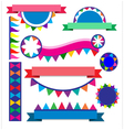 banner colorful for party vector image