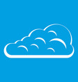 cumulus cloud icon white vector image