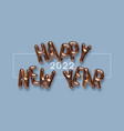 happy new year lettering vector image vector image