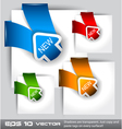 arrow icons vector image vector image