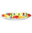 fruit salad vector image vector image