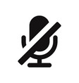 microphone off icon vector image