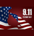 captain saluting the usa flag for memorial day vector image vector image