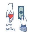 love for money vector image