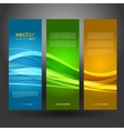 collection banners modern wave design vector image vector image