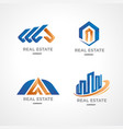 logo template for property business vector image