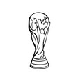 Trophy fifa world cup logo mondial champion Vector Image