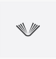 simple book icon vector image vector image