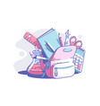 stationery for school vector image